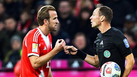 Harry Kane (l) war im Duell gegen den BVB überall im Einsatz.