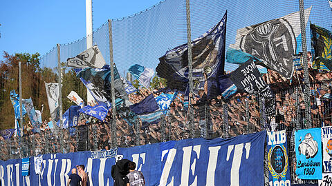 Stimmten bereits Schlachtrufe gegen den FC Bayern an: Die Fans des TSV 1860.