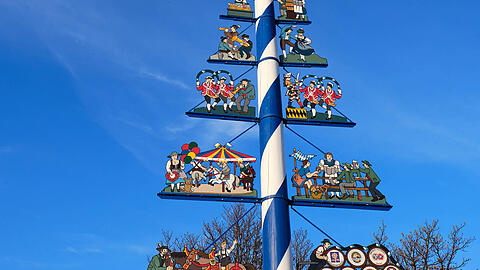Auch auf den Viktualienmarkt kommt am 1. Mai ein neuer Baum.