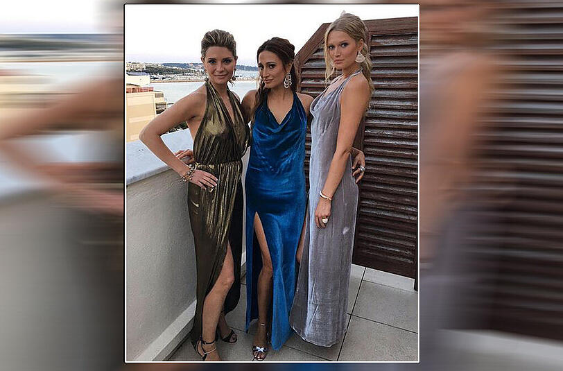 Zeigt her eure Beine: Mischa Barton, Siran Manoukian und Toni Garn (v. l.) lieben den sexy Schlitz.