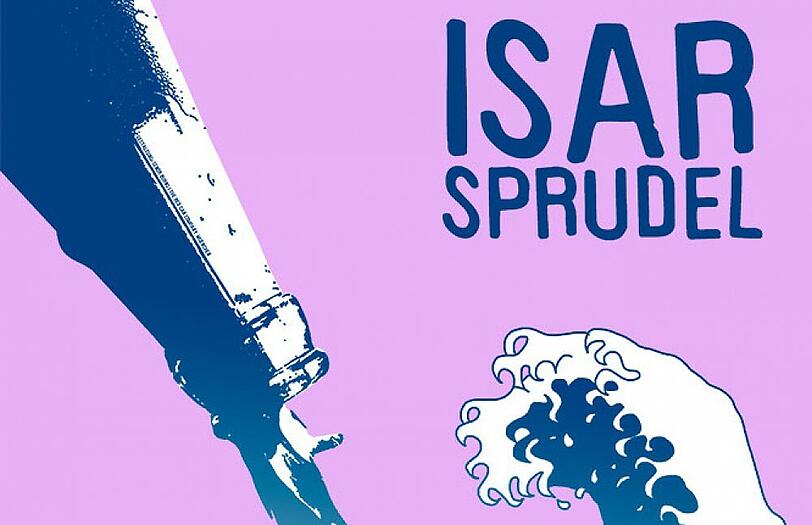 Das Logo zum "Isarsprudel".