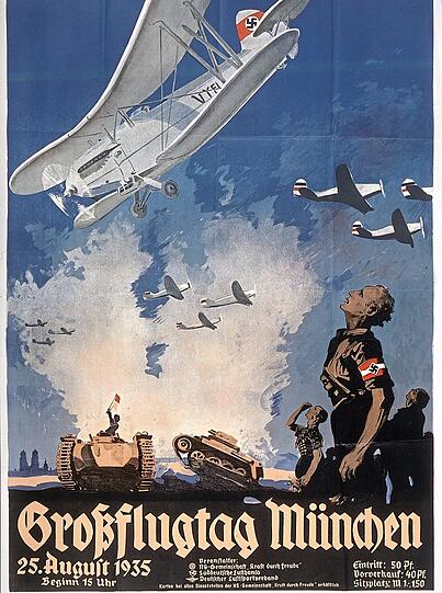 Werbung für einen "Großflugtag" der Nazis 1935.