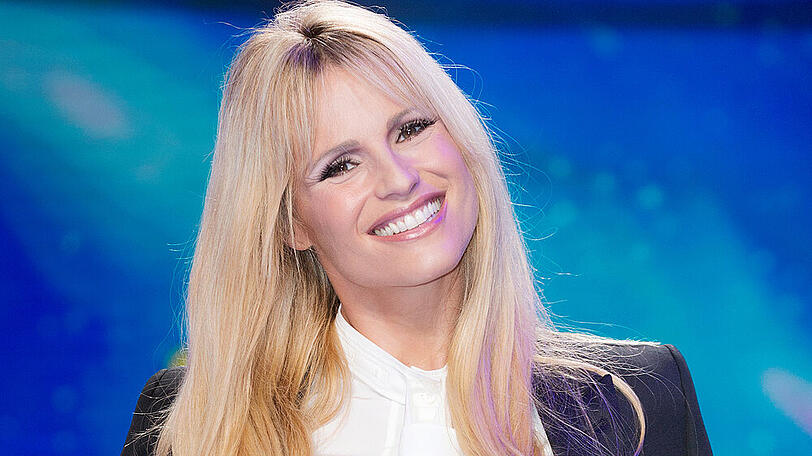 Michelle Hunziker bei einem Auftritt im italienischen TV