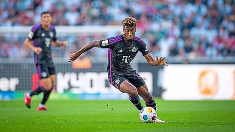 Nach muskulären Problemen wieder im Mannschaftstraining des FC Bayern: Kingsley Coman.