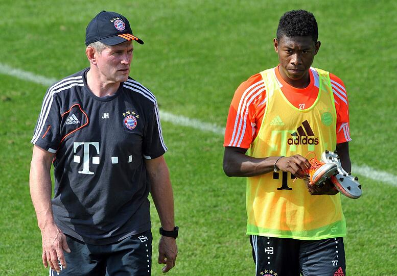 Die Bayern beim Morgentraining an Tag 3 in Doha.