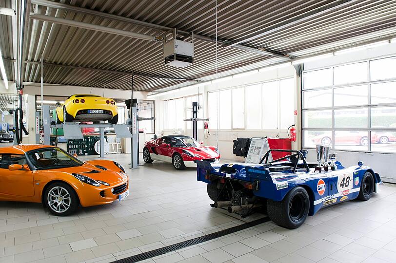 Lotus-Werkstatt von Schuttenbach Automobile