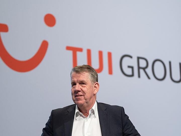 Der Vorstandsvorsitzende der Tui Group, Friedrich Joussen auf der Hauptversammlung.