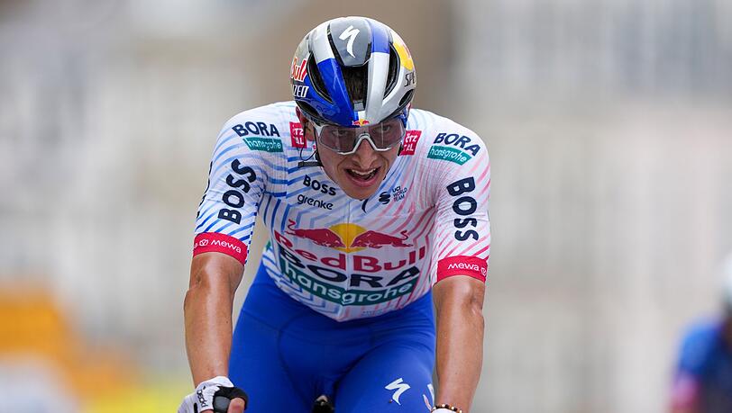 Erstmals bei der Tour dabei und direkt im Rampenlicht: Florian Lipowitz.