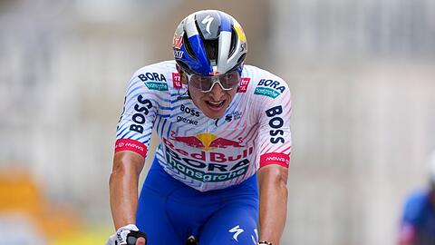 Erstmals bei der Tour dabei und direkt im Rampenlicht: Florian Lipowitz.
