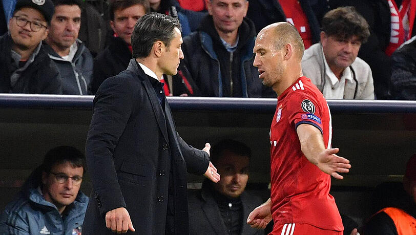 Haben oft Gesprächsbedarf: Niko Kovac (li.) und Arjen Robben vom FC Bayern. Haben oft Gesprächsbedarf: Niko Kovac (li.) und Arjen Robben vom FC Bayern.