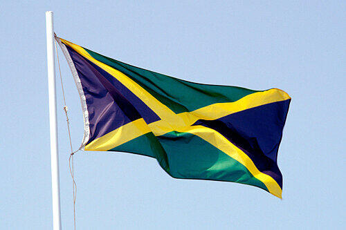 Die Flagge des karibischen Inselstaates.