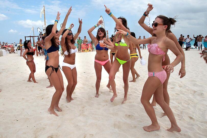 Knappe Bikinis, viel Alkohol, ausgelassene Stimmung: So sexy ist Spring Break in Cancun