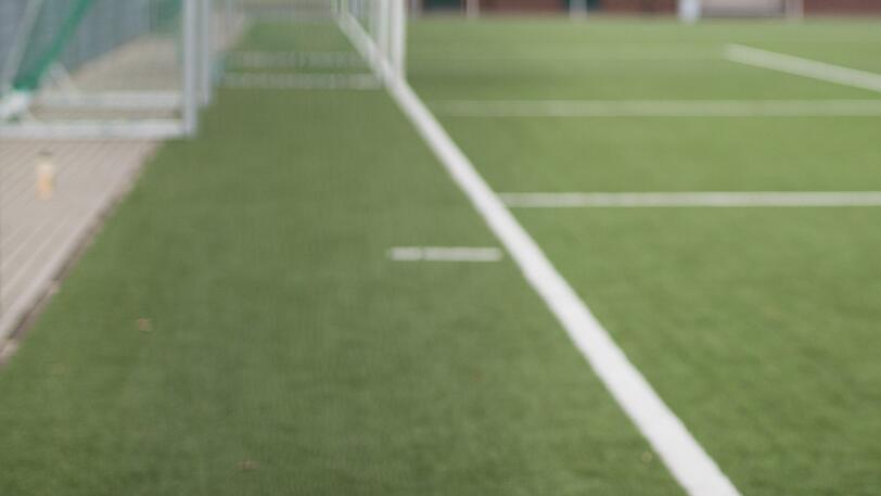 Blick auf einen Fußballplatz: Mit Kopfstößen und Faustschlägen griffen die Spieler des TSV Neustadt die beiden Kicker des FC Victoria Mömlingen an. (Symbolbild)