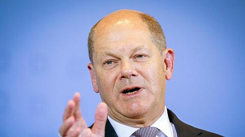 Olaf Scholz (SPD), Bundesminister der Finanzen, spricht auf einer Pressekonferenz. Foto: Kay Nietfeld/Archivbild