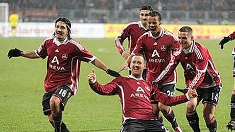Jubeln können sie prima, aber reicht's für die jungen Wilden vom 1. FC Nürnberg schon für die Europa League?