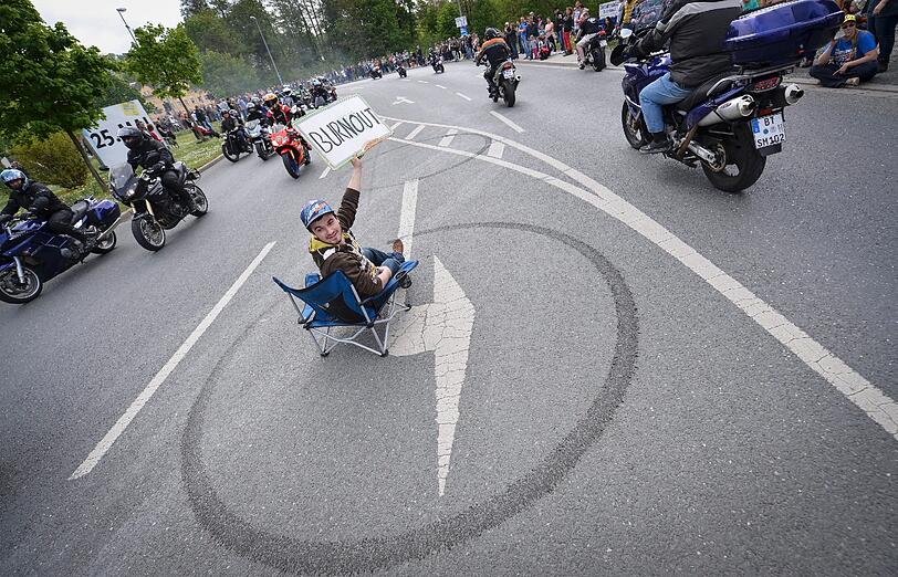 Die Biker-Saison wird in Kulmbach eröffnet: Die Bilder von der 14. Motorrad-Sternfahrt.