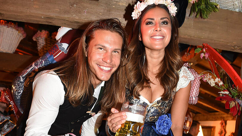 Auch andere Promis waren am Freitag auf der Wiesn unterwegs: Patrick Madany und Jana Azizi