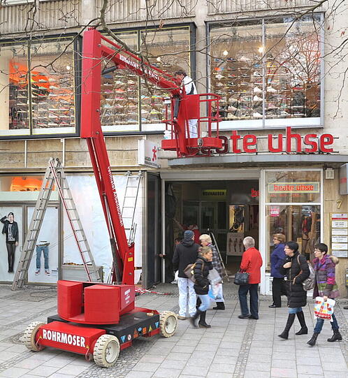 Auch bei Beathe Uhse wird gewerkelt.