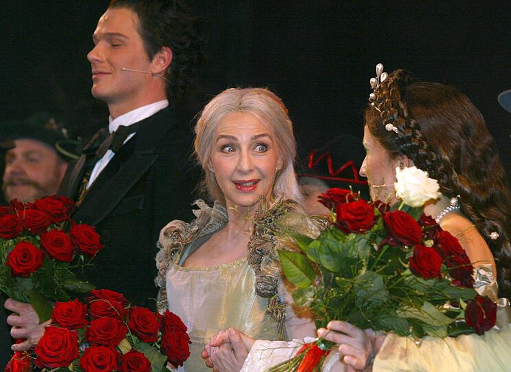 Christine Kaufmann bei der Premiere des Musicals "Ludwig 2" im Festspielhaus Neuschwanstein im Jahr 2005.