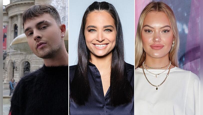 Mike Singer, Amira Pocher und Cheyenne Ochsenknecht (re.) haben ihre "Let's Dance" Tanzpartner zugelost bekommen.