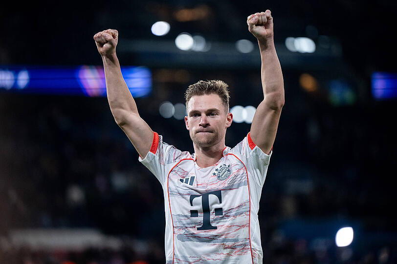 Für Joshua Kimmich war es die beste erste Halbzeit seitdem er beim FC Bayern spielt. Für Joshua Kimmich war es die beste erste Halbzeit seitdem er beim FC Bayern spielt.