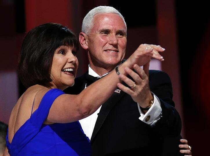 US-Vizepräsident Mike Pence und seine Frau Karen.