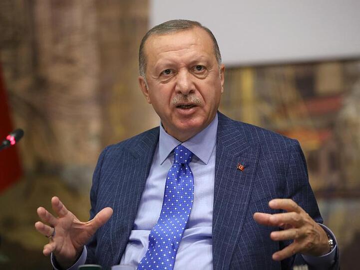 Der türkische Präsident Recep Tayyip Erdogan: Seid Ihr auf unserer Seite oder auf der Seite der Terrororganisation?".