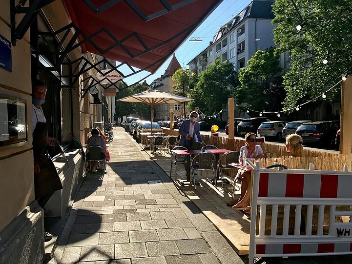 Könnte auch eine Strandbar sein - ist aber in München.