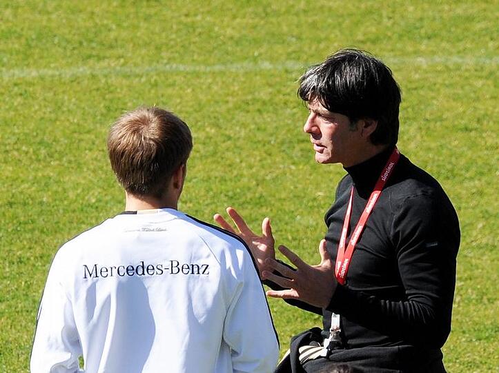 Der Bundestrainer und sein Capitano: Jogi Löw (r.) und Philipp Lahm