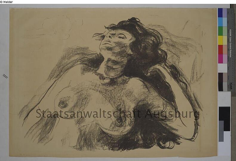 Edvard Munch: "Liegender Halbakt I"