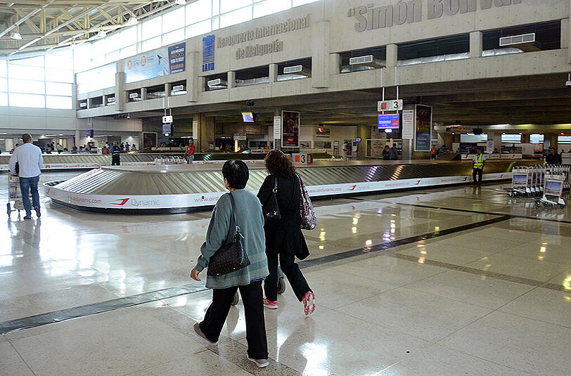 Fast menschenleer: Der Flughafen von Caracas