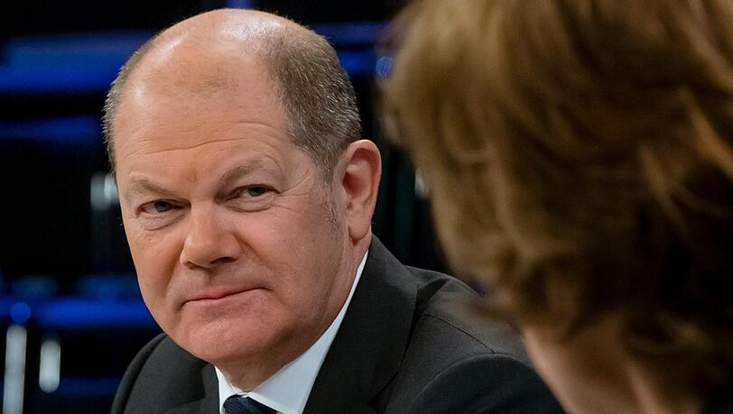 Olaf Scholz ist zu Gast bei Maybrit Illner.