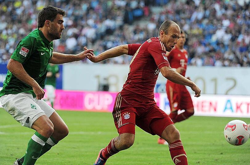 Arjen Robbens Bilanz gegen Werder Bremen kann sich durchaus sehen lassen.