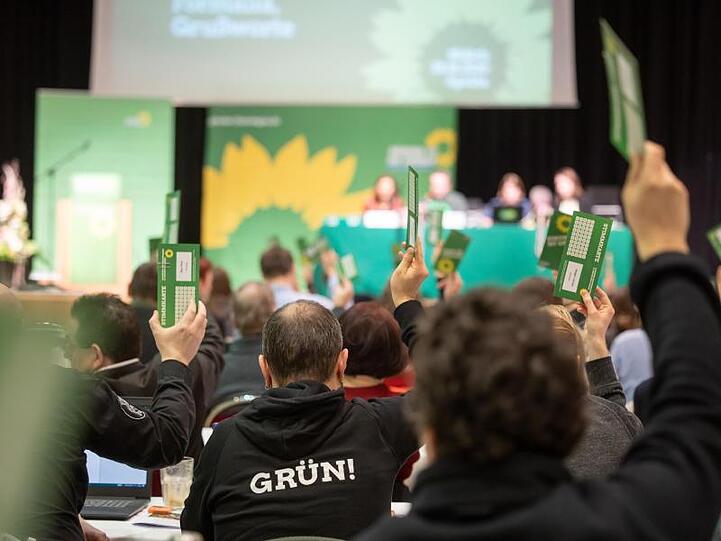 Parteitag der Grünen in Apolda.