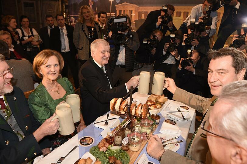 Horst Seehofer und Frau Karin, Markus Söder