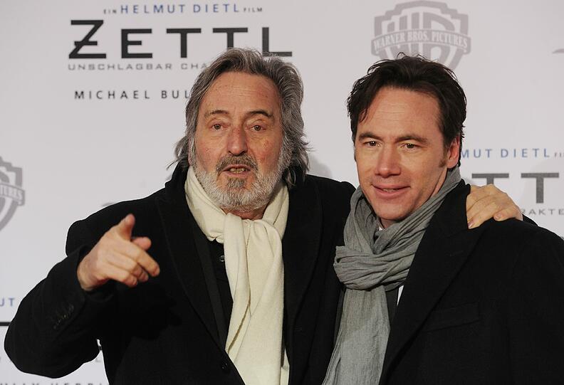 Helmut Dietl und Michael "Bully" HErbig bei der Premiere von "Zettl"
