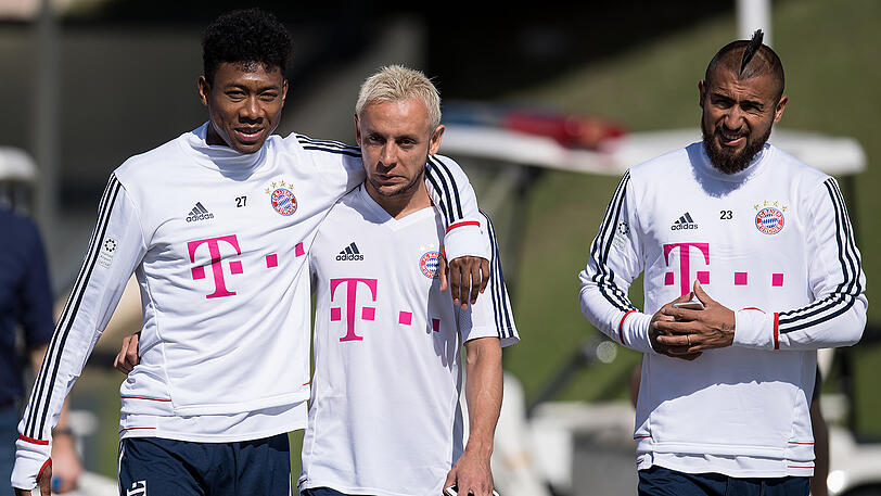 Schwitzen für den großen Triple-Traum: Klicken Sie sich durch die Trainings-Bilder vom Mittwoch.