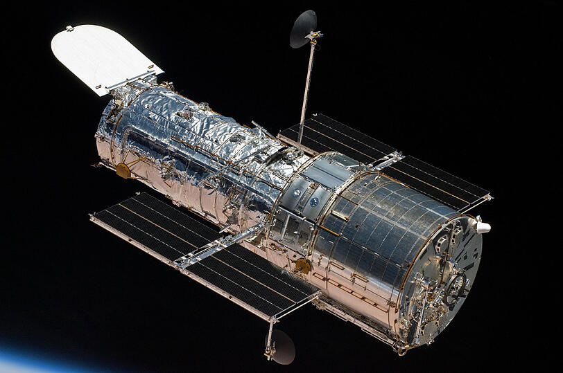 Das Weltraumteleskop "Hubble".