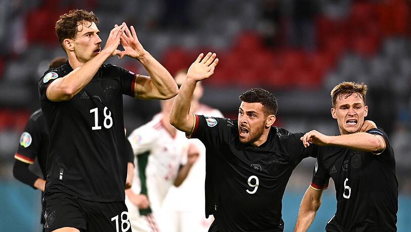 Der Herzjubel von Leon Goretzka (l.) war ein EM-Moment mit ganz viel Symbolkraft.