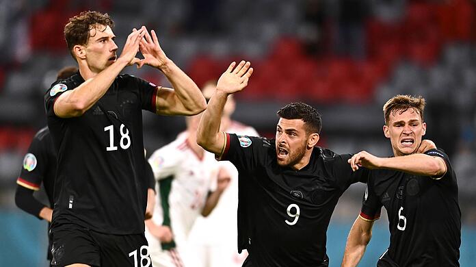 Der Herzjubel von Leon Goretzka (l.) war ein EM-Moment mit ganz viel Symbolkraft.