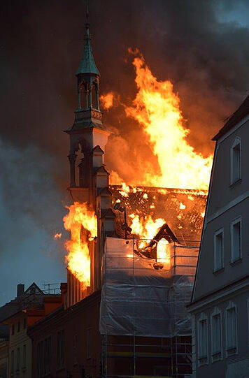 Feuer in Straubing: Die Bilder vom Rathaus-Brand.
