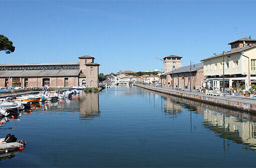 Der wunderschöne Ort Cervia an der Emilia Romagna in Italien