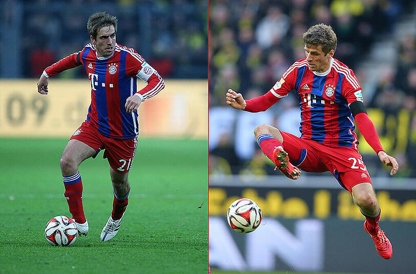 Zwei, die bei den Bayern vorangehen: Kapitän Philipp Lahm (l.) und Thomas Müller.