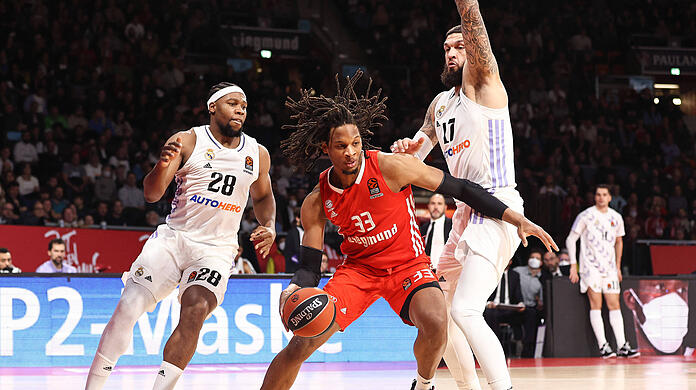 Im Münchner Audi Dome bekamen es die Basketballer des FC Bayern mit Real Madrid zu tun.