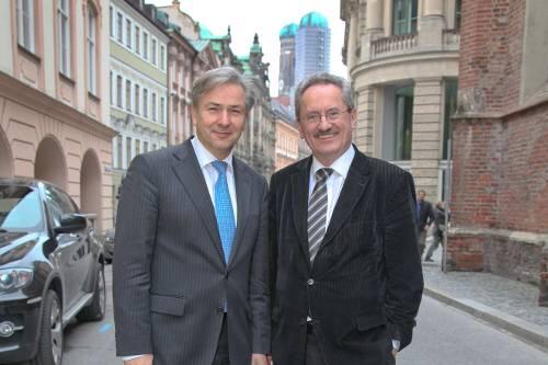 Gipfeltreffen der Bürgermeister: Klaus Wowereit (l.) und Christian Ude in München.