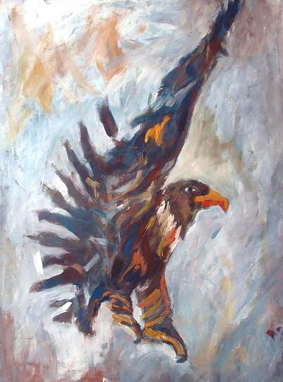 Hier ist ein erhabender Adler zu sehen.