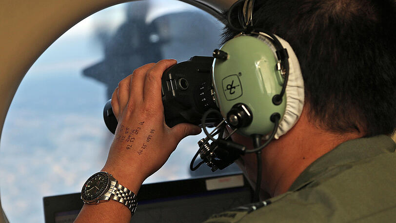Ein Seeaufklärungsflugzeug auf der Suche nach dem verschollenen Flug MH370.