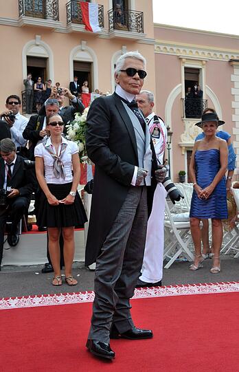 Wo Glamour ist, darf er nicht fehlen: Mode-Zar Karl Lagerfeld.