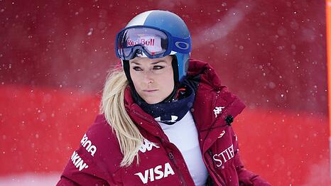 Lindsey Vonn erlitt bei den Olympischen Spielen eine schwere Verletzung.