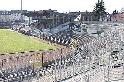 Das Grünwalder Stadtion.